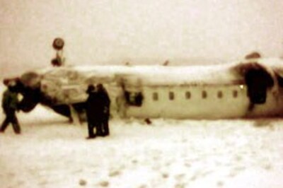 Airbus A-310 crashes in Moscow