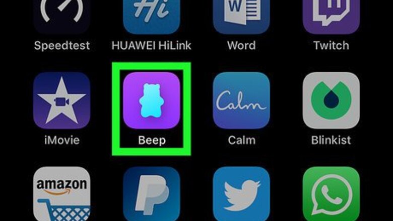 How to Record on Beep Friends Messenger App on iPhone or iPad