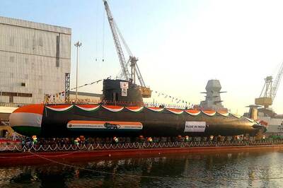 Navy Launches Third Scropene Class Submarine Karanj