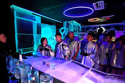 Ice Bar In Prague gives Tourists Respite From Heat Wave