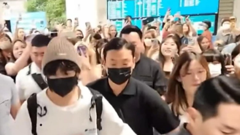 Watch: BTS Star Jungkook Gets Mobbed At Airport, Tries To Protect Fan From Falling