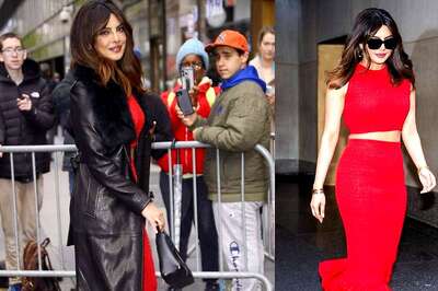 Priyanka Chopra in a Fiery Red Suit and Stunning Boots Is the OG Style Icon: Pics