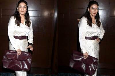 Raveena Tandon Flaunts Giant Clutch Gifted By Daughter Rasha, Tells Paps 'This Is Fake...' | Watch