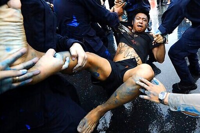 Thai Police Arrest Protesters Camping Out Ahead Of Rally