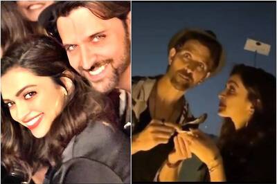 Deepika Padukone has Starry Eyes as Hrithik Roshan Feeds Her Chocolate Cake at House Party