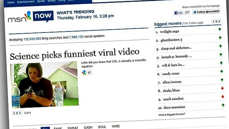 MSN adds new feature to take Internet's pulse