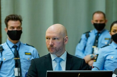Norway's Mass Killer Breivik Appeals to End Isolation, Citing Human Rights Violation