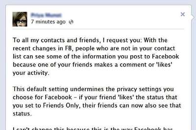 Hoax! 'Comments and likes' viral Facebook update