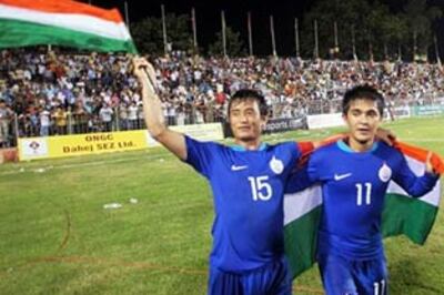 In pics: India beat Syria to win Nehru Cup football tournament