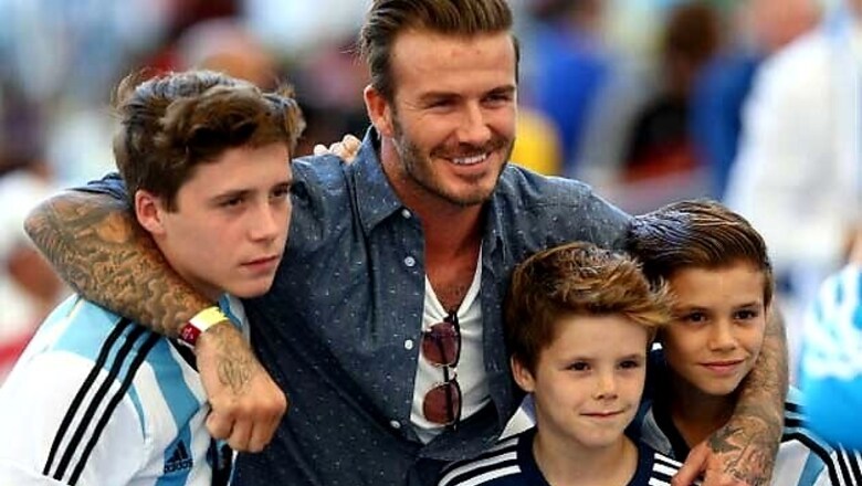 David Beckham becomes 'taxi driver' for his kids