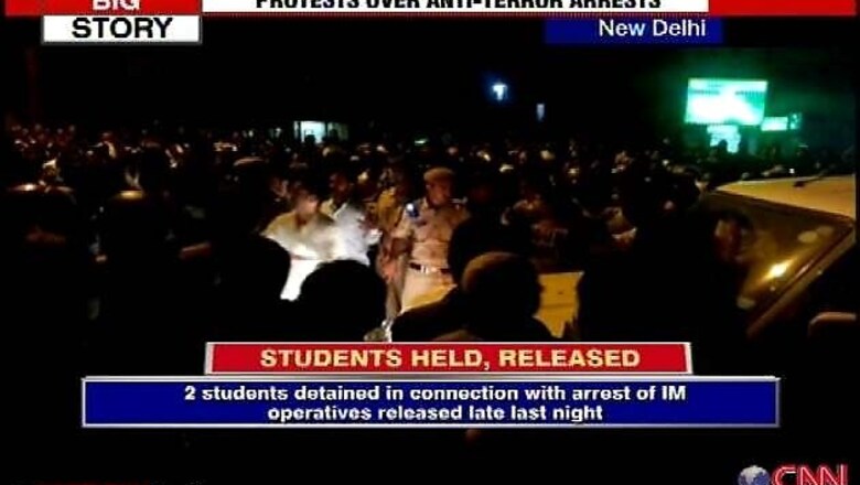 IM arrests: Two detained Jamia residents released after protests