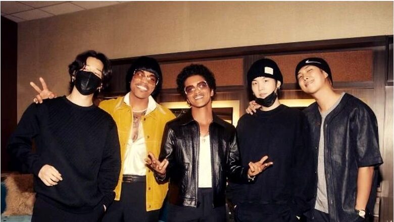Grammys 2022 Openers Silk Sonic Meet BTS in US Ahead of Biggest Night in Music on Sunday