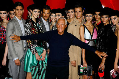 Giorgio Armani Says His Career Is 'Intense'