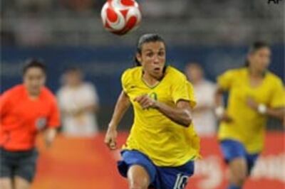 Brazil's women take on mens' work in football final