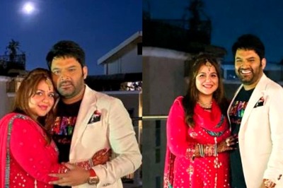 Kapil Sharma Shares Glimpses of Karwa Chauth Celebration With Wife Ginni Chatrath, Kisses Her on Cheeks