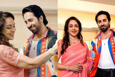 Hema Malini Blushes Hard As Ayushmann Khurrana Dances To 'Dream Girl' With Her; Video Goes Viral