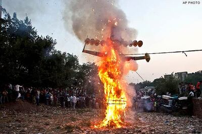 Demons meet fiery end as good triumphs over evil