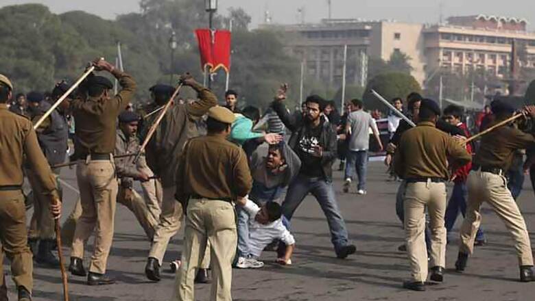 Gangrape protest: Journalists injured during police action