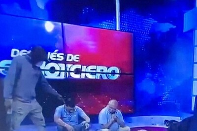 Watch: Masked Men Carrying Guns Storm Ecuador TV Studio Live On Air