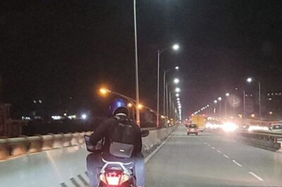 Pic of Man Working With Laptop on Bike Goes Viral