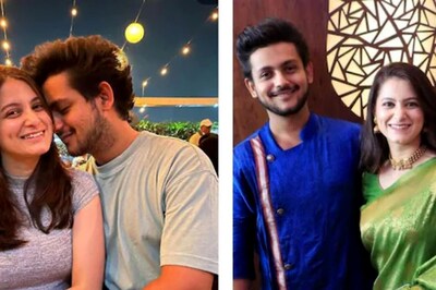 Marathi Actor Adish Vaidya Spends Time With Revathi Lele on Lagnachi Bedi Sets