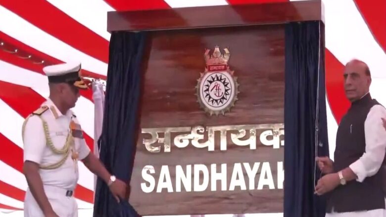 Rajnath Singh Launches INS Sandhayak In Vizag, Says Vessel Will Check Piracy, Ensure Peace