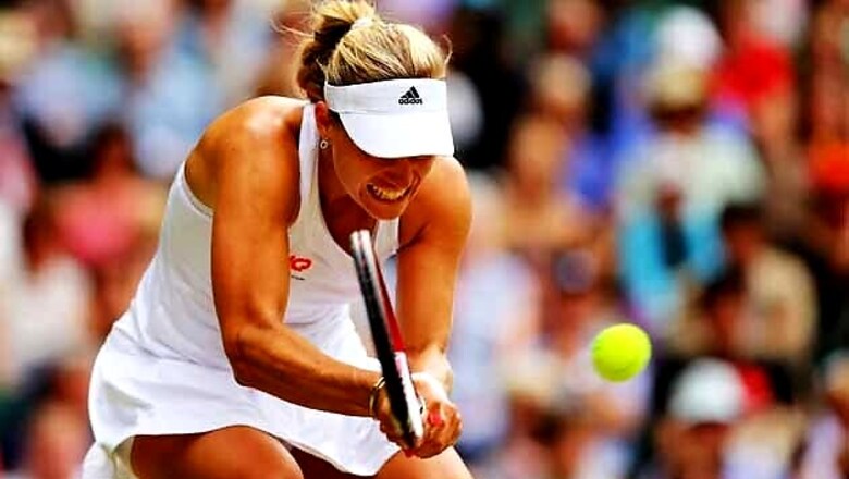Sharapova falls to Kerber in three sets at Wimbledon