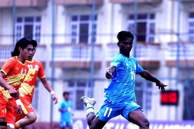 SAFF U20 Championship: Nine Men India Beat Ten Men Bhutan in Group B Fixture