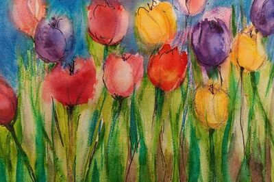 How to Paint Tulips in Watercolor
