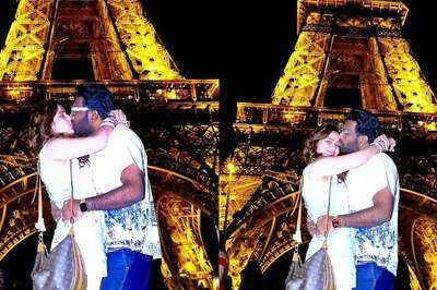 Arti Singh And Dipak Chauhan Seal Their Love With A Romantic Kiss At Eiffel Tower; See Viral Pics