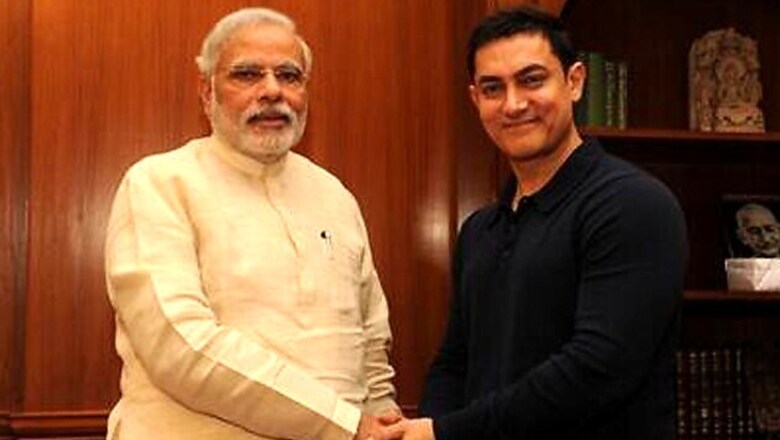 Aamir Khan discusses social issues with Prime Minister Narendra Modi