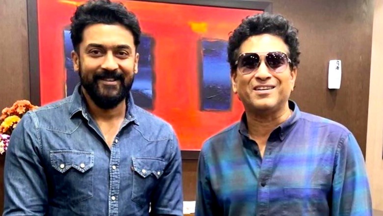 Suriya Meets Sachin Tendulkar In Mumbai; Fans Say 'Gods Of Cricket And Cinema'