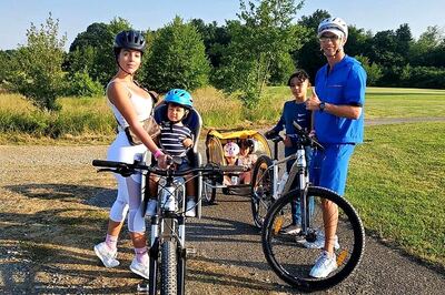 Cristiano Ronaldo Begins the Day Cycling with Partner Georgina Rodriguez and Family