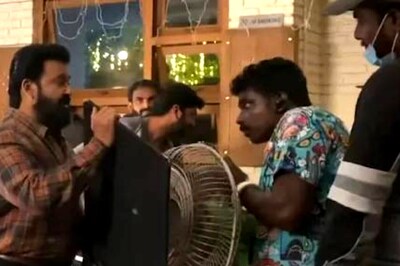 Watch: Mohanlal Helps Crew on Sets of 12th Man, Fans Shower Love