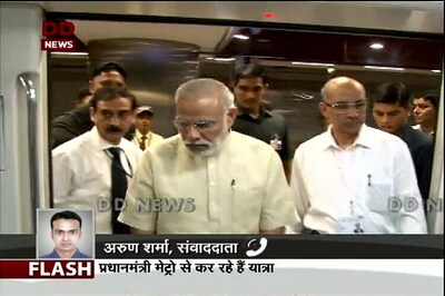 PM Narendra Modi inaugurates Delhi-Faridabad metro link
