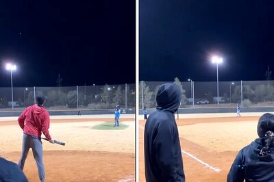 Video: Man's Perfect Baseball Hit Lands On Police Vehicle