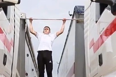 Watch: 18-Year-Old Performs 44 Pull-Ups Between Moving Trucks To Set A World Record