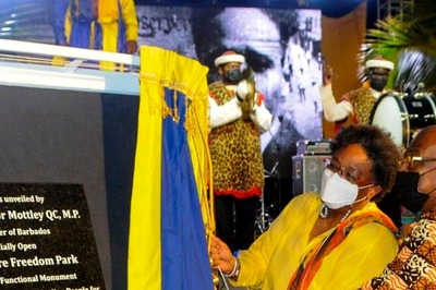 Lowering the Queen's Flag, Barbados Becomes the World's Newest Republic