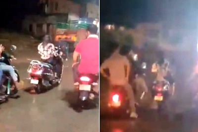Woman Riding Scooter Harassed By Men On Bikes At Night In UP's Agra | Video
