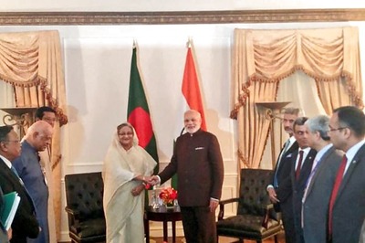 PM Modi meets Bangla PM Sheikh Hasina, discusses bilateral relations