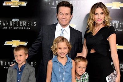 Mark Wahlberg brings kids, wife to 'Transformers' premiere