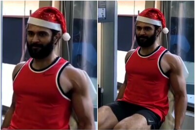 Vijay Deverakonda Works Out for 'VD 10' in Santa's Hat, Fans Drool Over His Rocking Physique