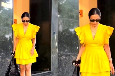Malaika Arora Looks Chic In A Yellow Colour Dress As She Gets Papped In the City; Watch