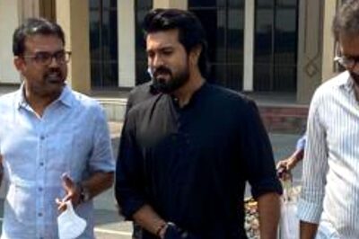 Ram Charan Mobbed By Lakhs of Enthusiastic Fans During Temple Visit Ahead of Acharya Release; Watch