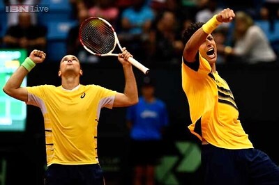 Brazil take 2-1 lead over Spain in Davis Cup