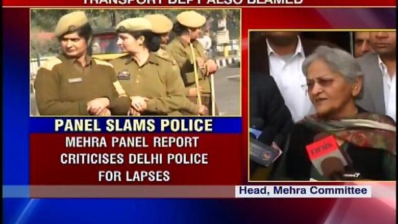 Delhi gangrape panel report says police at fault