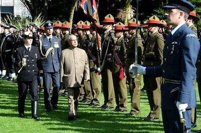 Mukherjee Rubs Nose With Maori Chief in Traditional Welcome Ceremony