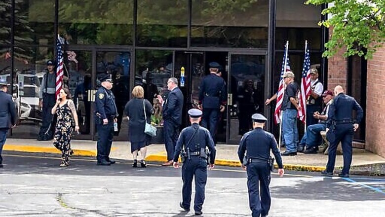 Mourners Gather For Slain Illinois Police Officer's Funeral