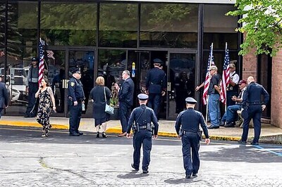 Mourners Gather For Slain Illinois Police Officer's Funeral