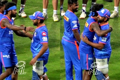 Watch: Rohit Sharma, Hardik Pandya Reunite as Mumbai Indians Stars Share a Warm Hug